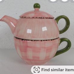 Franciscan Flora Pink Individual Tea Set...