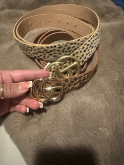 Woman belts brand new