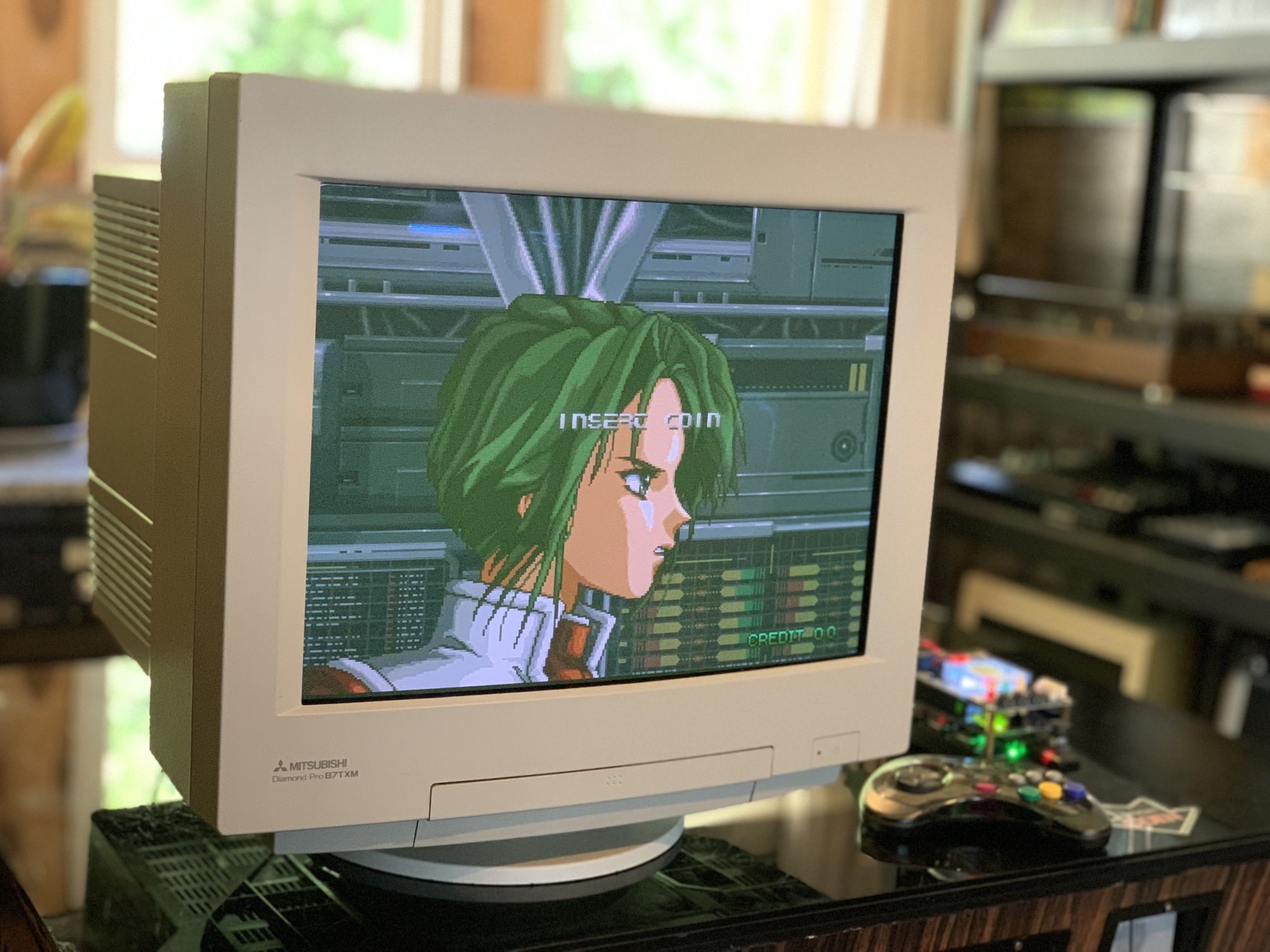 17” Mitsubishi Diamond Pro PC Crt Monitor *professionally Serviced* Sony Trinitron Clone Rare