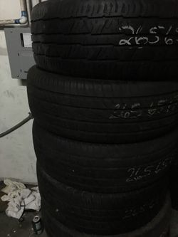 17” 265/65R17 4 used tires