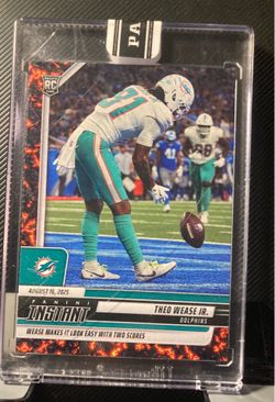 Theo Wease Jr Panini 1 of 1 Miami dolphins