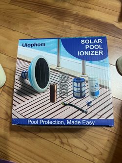 Solar Powered Pool Ionizer Copper Pool Cleaner Up to 45,000 Gallons