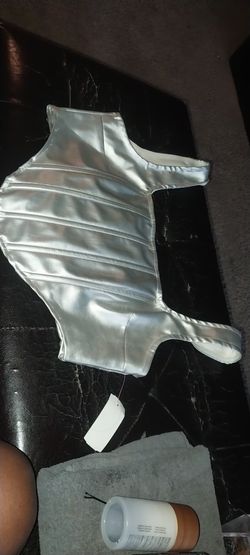 Silver Leather Crop Shirt