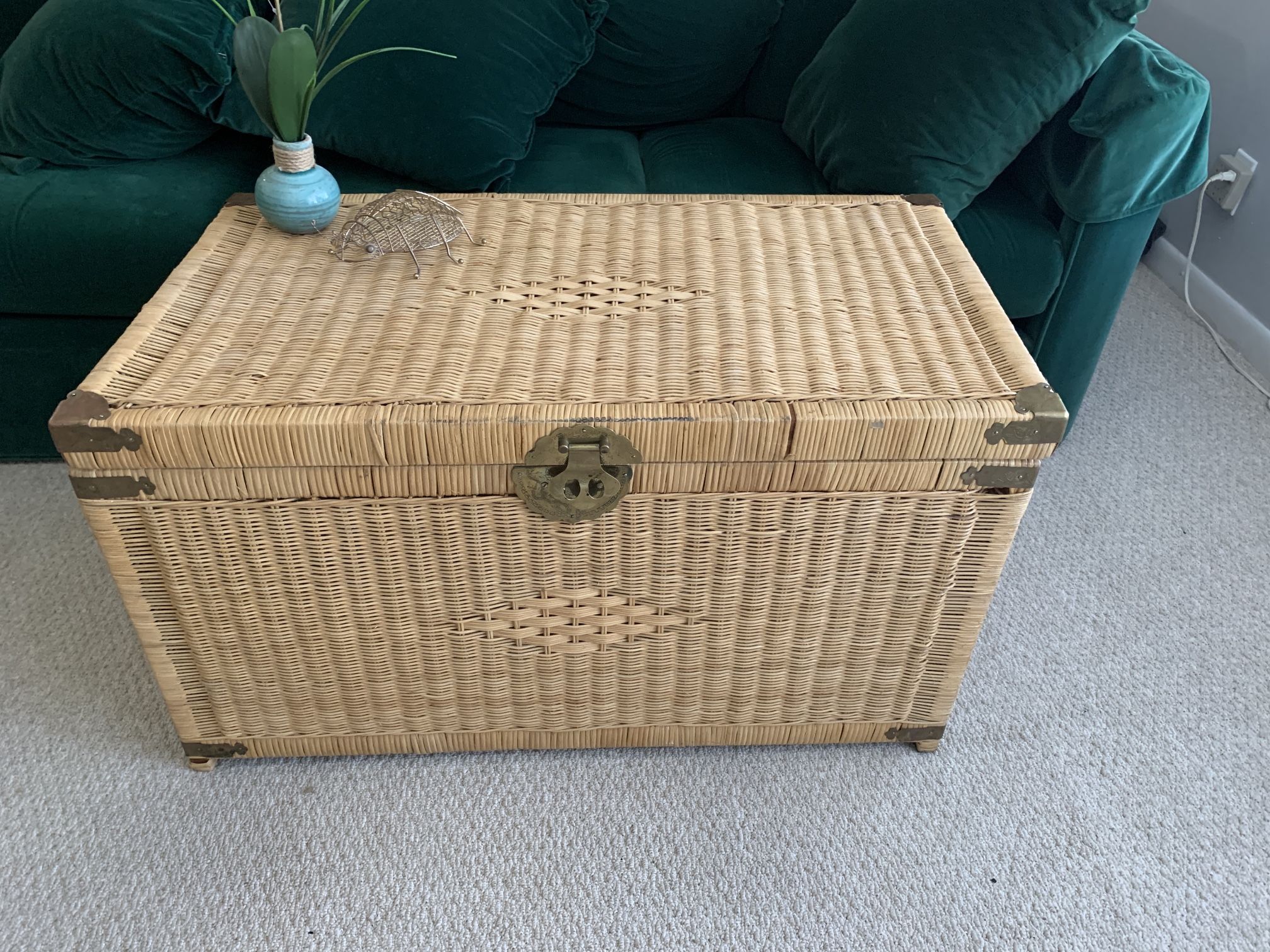 Vintage Wicker Chest Truck