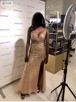 Gold Prom Dress Size 4