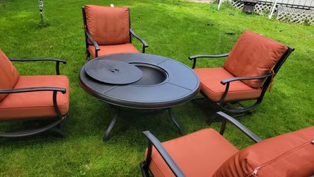 Outdoor Patio Furniture with Fire Pit Delivery Available