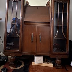 VINTAGE CURIO MIRROR DESK