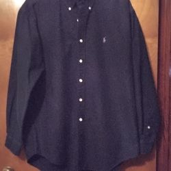 Men's  Long  Sleeve  Black Shirt 