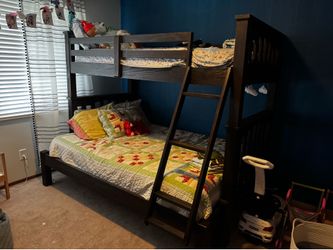 Twin/Full Wood Bunkbed Frame