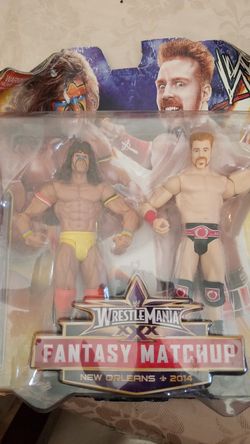 Wwe wrestlie mania fantasy match up still in box