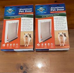 New In The Box: 2 Aluminum Doggie Doors