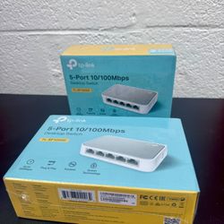 (2)× TP-Link TL-SF1005D – 5-Port 10/100Mbps Desktop Switch