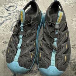 Hoka One  Hopara Women's Size 10.5  Blue Grey Water Sneakers Shoes 1106535 DGGAS