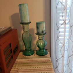 Glass Candle Holders With Candles