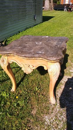 Antique table. Marble top