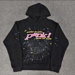 Pink Sp5der hoodie