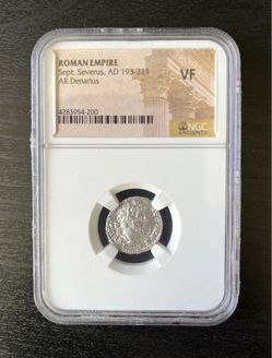 Roman Empire Sept Severus AD 193 211 Silver Denarius vf