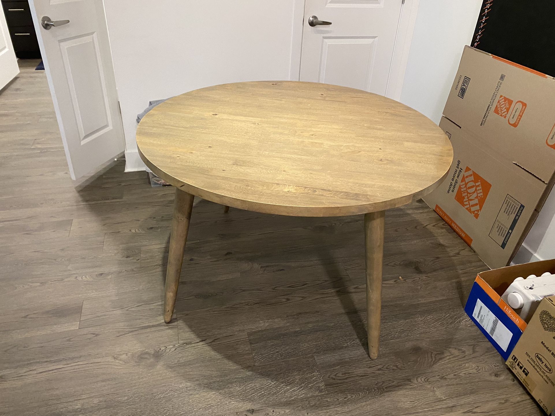 Round Wooden Kitchen Table