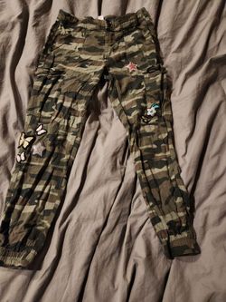 Girls justice camouflage pants