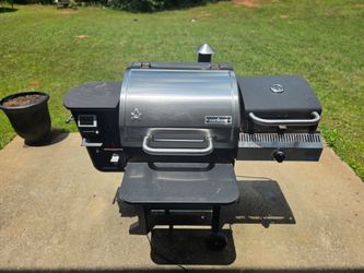 Camp Chef pellet grill/smoker with a Sidekick attachment