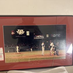 Incredible signed Roger Clemens 20 K game with game ticket