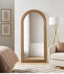 Member's Mark Wood Arch Mirror Honey $129.99