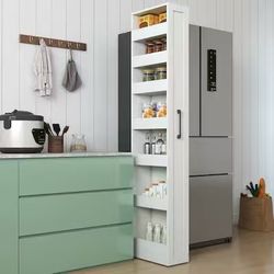 7 Tier multi-functional pull-out multi-tier storage Single-sided open shelf for Kitchen Living Ro