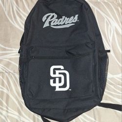 SD Padres Black backpack Never Used 
