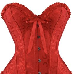 Sexy Red Corset - Sizes L-3XL -Perfect For Halloween 