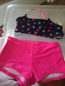 op new swim suit 2 piece sz medium 7/8