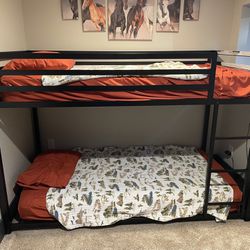 Twin Over Twin Bunk Bed Low Profile