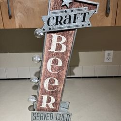 Craft Beer Tin Sign