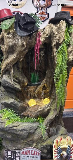6ft waterfall with lights