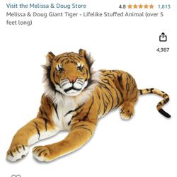 Giant Stuffed Tiger