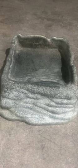 Reptile ramp water bowl