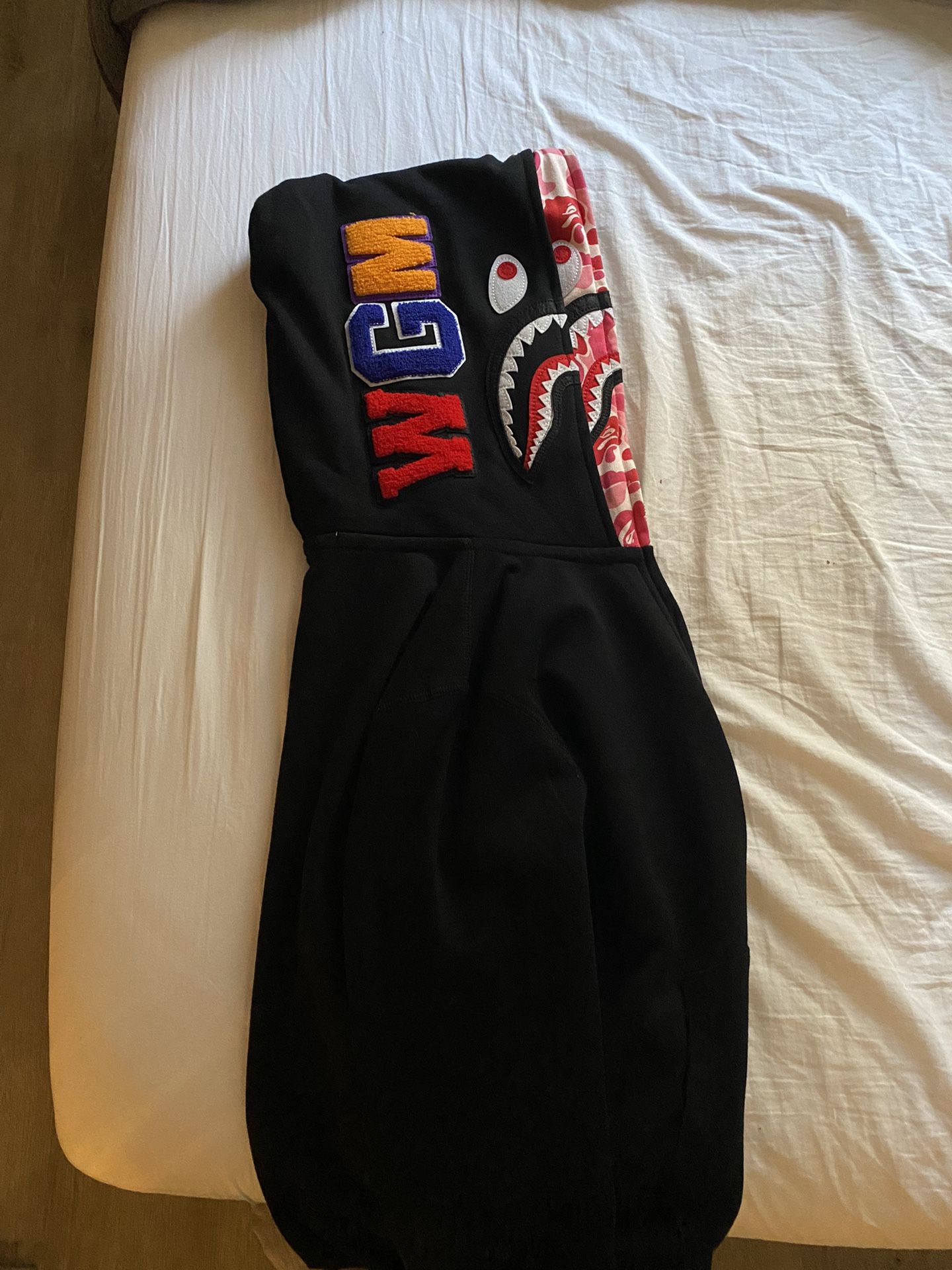 BAPE ABC Shark Full Zip Double Hoodie Black/pink for Sale in Montgomery  Village, MD - OfferUp