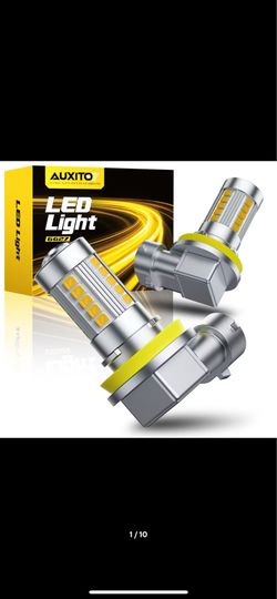 Auxito Led Fog Lights 6G27 Series (Golden Yellow) Fits H11,H8,H16(JP)