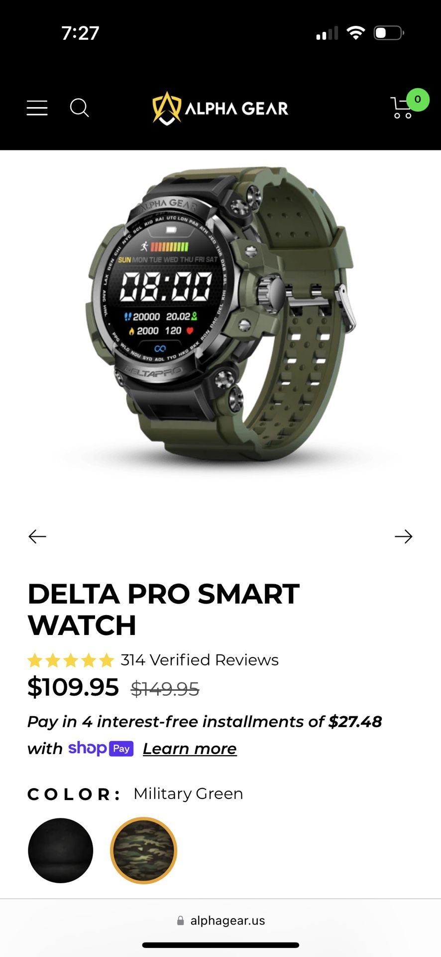 Alpha Gear Delta Pro Smart Watch