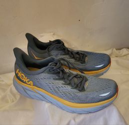 Hoka Running Sneakers Blue and Yellow