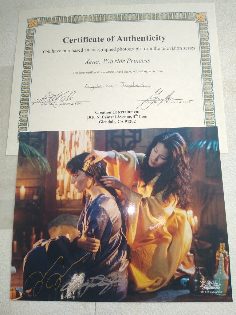Xena TV Show Autographed Photos