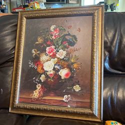 Framed Floral Bouquet Portrait