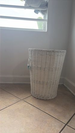 White Laundry Hamper