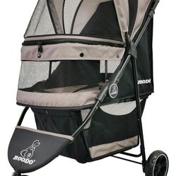 ROODO Escort 3 Wheel Dog Cat Pet Stroller for Small/Medium Dogs Cats