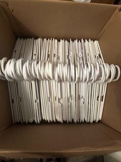 White plastic hangers 180+