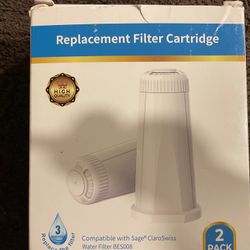 2 pack replacement Water Filter for Breville Claro Swiss Espresso coffee machine- BES008