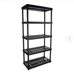 5 tier plastic storage rack