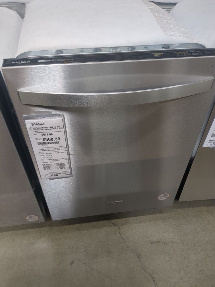 Whirlpool WDT50SAKZ Dishwasher Retail Price $979 SAVE$411