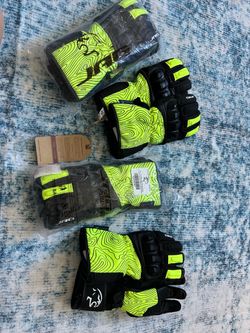 JAG winter leather motorcycle gloves/knuckle protection for motorbike riding size medium