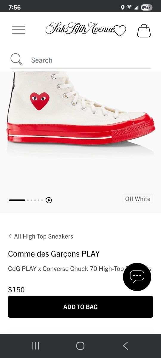  COMME DES GARCON CONVERSE PLAY
