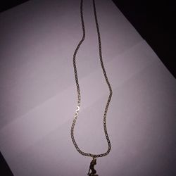 14 Karat Gold Chain And Charms